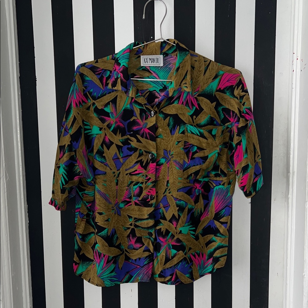 Men's Tropical Print Shirt